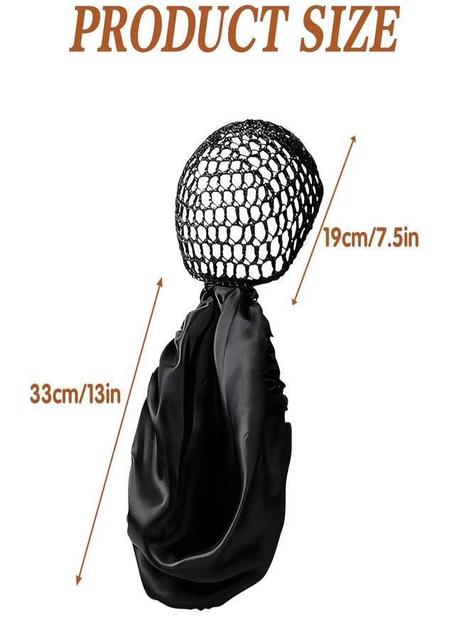 CYUXING 2 In1 Wrap Cap Bonnet Reversible Adjustable Tie Band | All-in-One Hair Net for Women | for Sleeping, Showering & Sports | Adjustable Design with Premium Fabric for Hair Protection - Image 2